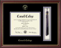 Cornell College diploma frame - Tassel Diploma Frame in Newport
