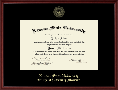 Kansas State University diploma frame - Gold Embossed Diploma Frame in Camby