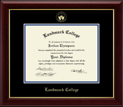 Landmark College diploma frame - Gold Embossed Diploma Frame in Gallery