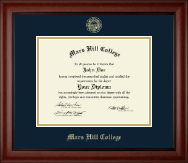 Mars Hill College diploma frame - Gold Embossed Diploma Frame in Cambridge