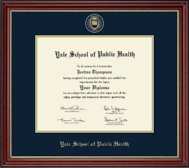 Yale University diploma frame - Masterpiece Medallion Diploma Frame in Kensington Gold