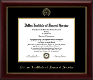 Dallas Institute of Funeral Service Embossed Diploma Frame in Gallery