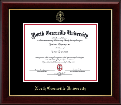 North Greenville University diploma frame - Gold Embossed Diploma Frame in Gallery