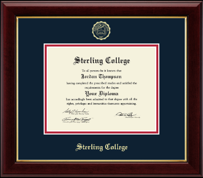 Sterling College diploma frame - Gold Embossed Diploma Frame in Gallery