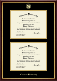 Double Diploma Frame