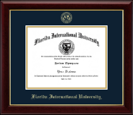 Florida International University diploma frame - Gold Embossed Diploma Frame in Gallery
