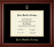 Paul Smith's College diploma frame - Gold Embossed Diploma Frame in Cambridge