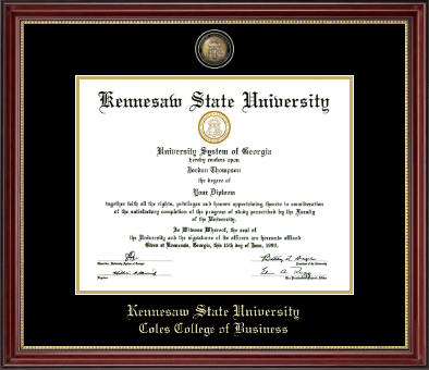 Kennesaw State University diploma frame - Masterpiece Medallion Diploma Frame in Kensington Gold