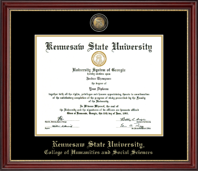 Kennesaw State University diploma frame - Masterpiece Medallion Diploma Frame in Kensington Gold