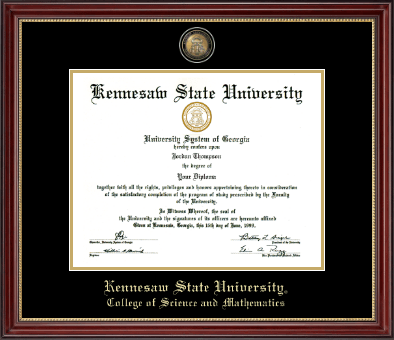 Kennesaw State University diploma frame - Masterpiece Medallion Diploma Frame in Kensington Gold