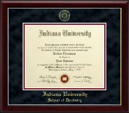 Indiana University - Purdue University Gold Embossed Diploma Frame in Gallery