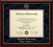 Indiana University Bloomington diploma frame - Gold Embossed Diploma Frame in Gallery