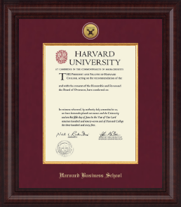 Presidential Gold Engraved Diploma Frame