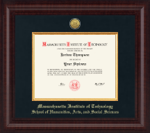 Massachusetts Institute of Technology Presidential Gold Engraved Diploma Frame in Premier