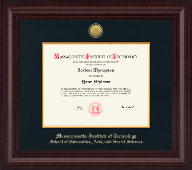 Massachusetts Institute of Technology diploma frame - Presidential Gold Engraved Diploma Frame in Premier