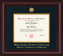 Massachusetts Institute of Technology diploma frame - Presidential Gold Engraved Diploma Frame in Premier