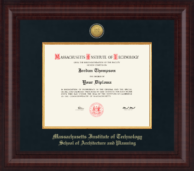 Massachusetts Institute of Technology diploma frame - Presidential Gold Engraved Diploma Frame in Premier