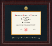 Massachusetts Institute of Technology Presidential Gold Engraved Diploma Frame in Premier