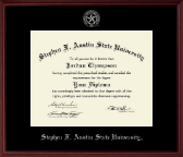 Stephen F. Austin State University diploma frame - Silver Embossed Diploma Frame in Camby