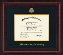 Millersville University of Pennsylvania Presidential Gold Engraved Diploma Frame in Premier