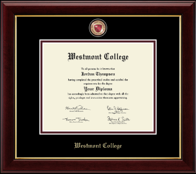 Westmont College diploma frame - Masterpiece Medallion Diploma Frame in Gallery