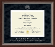 South Dakota State University diploma frame - Silver Embossed Diploma Frame in Devonshire
