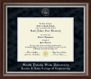 South Dakota State University  - Silver Embossed Diploma Frame in Devonshire