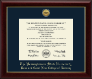Pennsylvania State University diploma frame - Gold Engraved Medallion Diploma Frame in Gallery