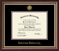 Kutztown University diploma frame - Gold Engraved Medallion Diploma Frame in Hampshire