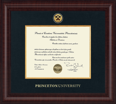 Princeton University diploma frame - Presidential Gold Engraved Diploma Frame in Premier