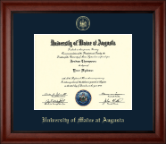 University of Maine at Augusta diploma frame - Gold Embossed Diploma Frame in Cambridge