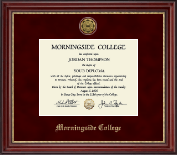 Morningside College diploma frame - Gold Engraved Medallion Diploma Frame in Kensington Gold