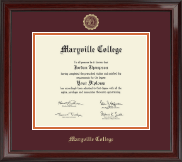 Maryville College Gold Embossed Diploma Frame in Encore