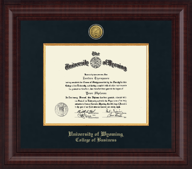 University of Wyoming diploma frame - Presidential Gold Engraved Diploma Frame in Premier