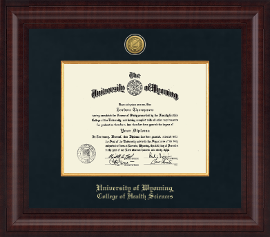University of Wyoming diploma frame - Presidential Gold Engraved Diploma Frame in Premier