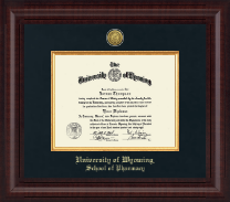 University of Wyoming diploma frame - Presidential Gold Engraved Diploma Frame in Premier