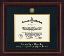 University of Wyoming diploma frame - Presidential Gold Engraved Diploma Frame in Premier