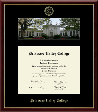 Delaware Valley University diploma frame - Campus Scene Diploma Frame in Galleria