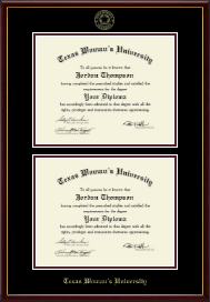 Double Diploma Frame