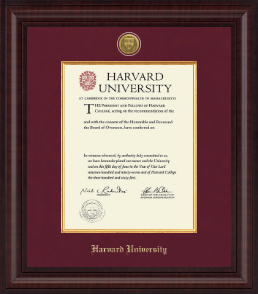 Master's - Presidential Gold Engraved Diploma Frame