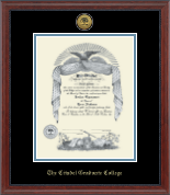 The Citadel The Military College of South Carolina Gold Engraved Medallion Diploma Frame in Signature