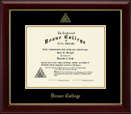 Doane College Gold Embossed Diploma Frame in Gallery