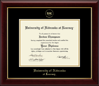 University of Nebraska Kearney diploma frame - Gold Embossed Diploma Frame in Gallery