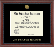 The Ohio State University diploma frame - Gold Engraved Medallion Diploma Frame in Signature