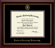 Eastern Kentucky University diploma frame - Gold Embossed Diploma Frame in Gallery