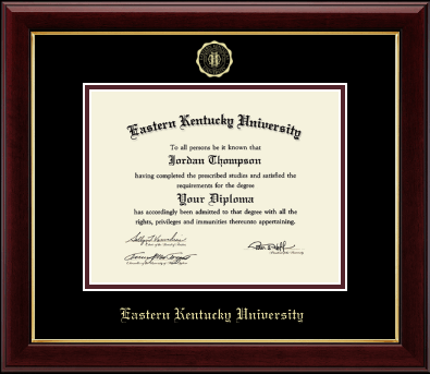 Eastern Kentucky University diploma frame - Gold Embossed Diploma Frame in Gallery
