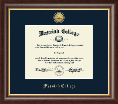 Messiah College diploma frame - Gold Engraved Diploma Frame in Hampshire