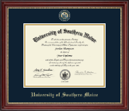 University of Southern Maine diploma frame - Masterpiece Medallion Diploma Frame in Kensington Gold