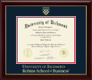 University of Richmond Gold Embossed Diploma Frame in Gallery