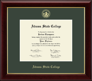 Adams State College diploma frame - Gold Embossed Diploma Frame in Gallery